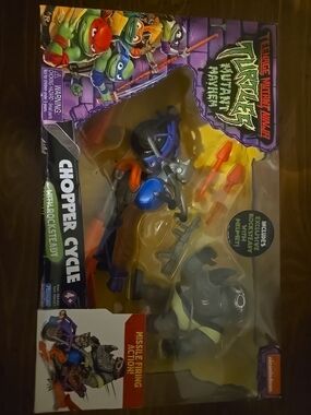Teenage Mutant Ninja Turtle Chopper Cycle Vehicle With Rocksteady